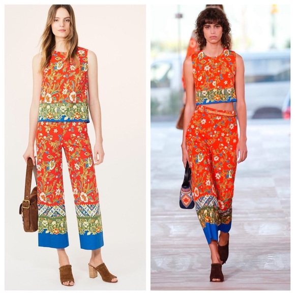 Tory Burch Tops - Tory Burch Samba Batik Flower Dayton Tank Top